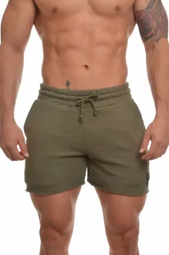 Shorts<Youngla 102 Bodybuilding French Terry Shorts Black|Olive|Burgundy|All Black