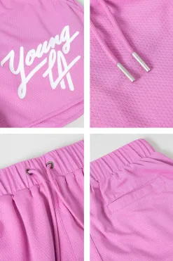 Shorts<Youngla 104 Legacy Shorts Black|Brown|Carolina Blue|Deep Purple