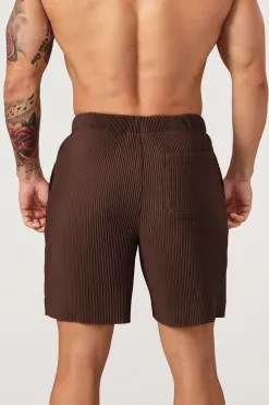 Shorts<Youngla 148 Pleated Festival Shorts Black|Chocolate|Cream|Light Blue