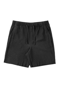 Shorts<Youngla 148 Pleated Festival Shorts Black|Chocolate|Cream|Light Blue