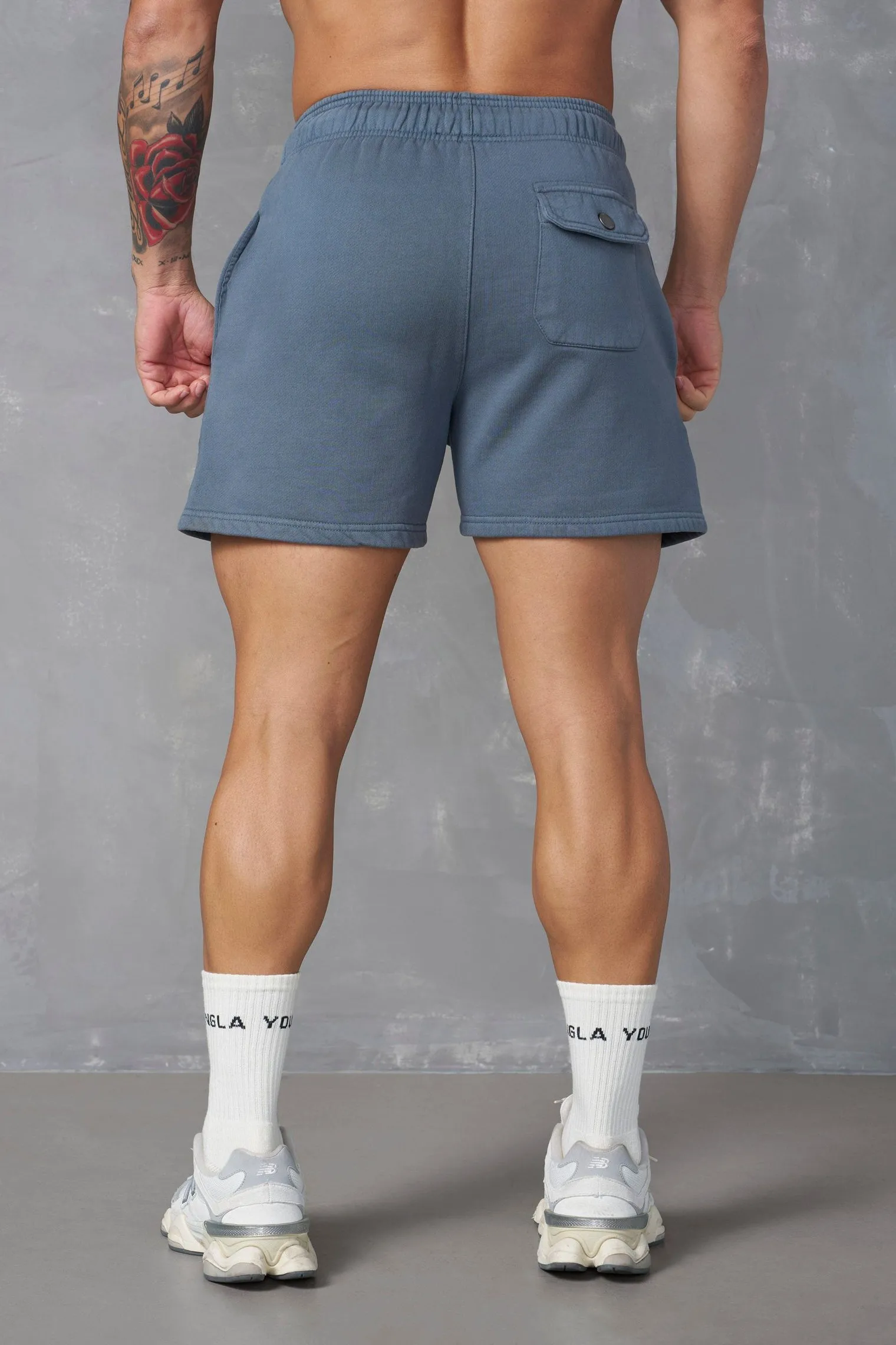 Shorts<Youngla 153-Immortal Club Shorts Black Wash|Brown Wash|Sand Wash|Slate Wash