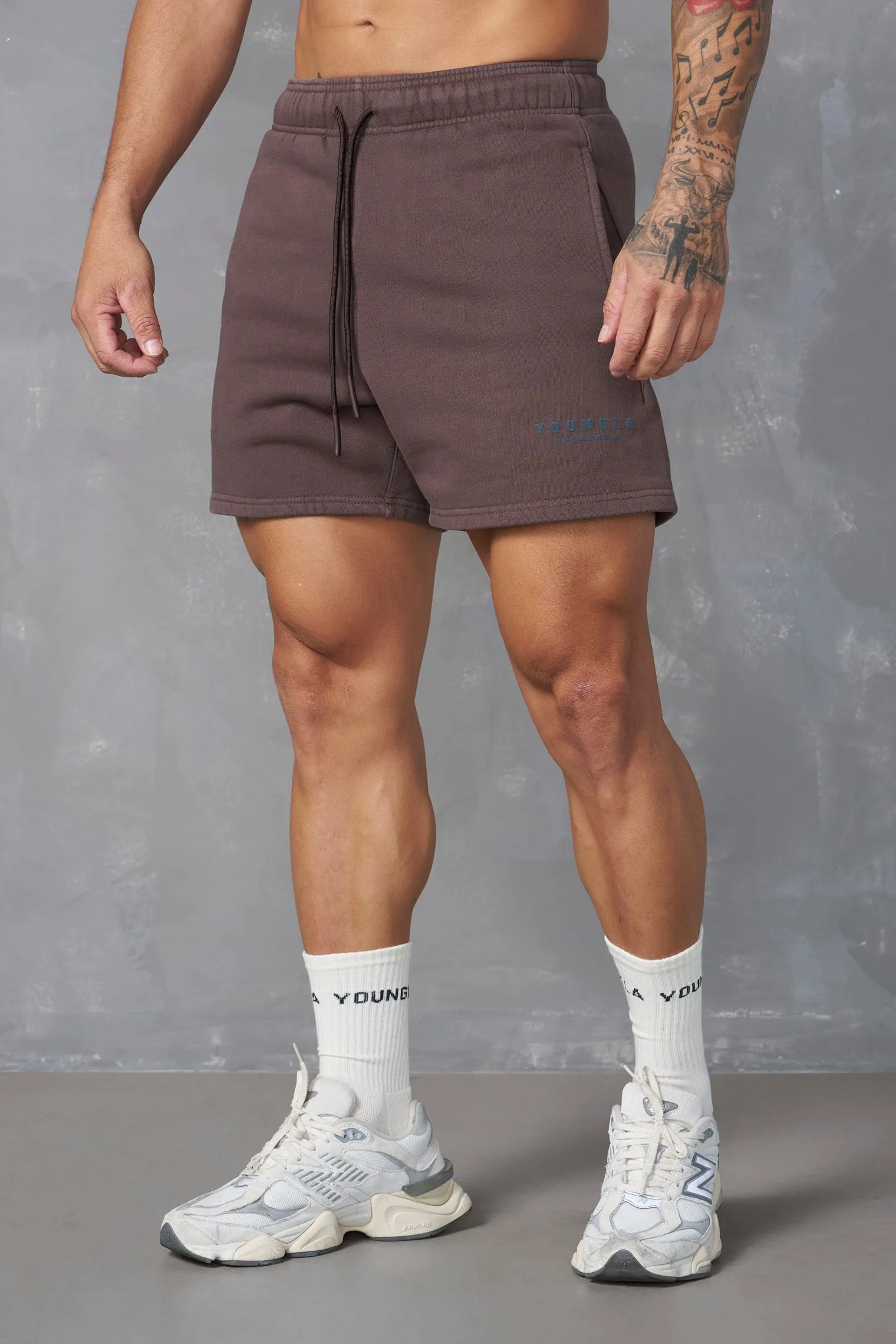 Shorts<Youngla 153-Immortal Club Shorts Black Wash|Brown Wash|Sand Wash|Slate Wash