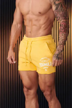 Shorts<Youngla 152-Immortal Shorts Black Wash|Beige Wash|Grey Wash|Red Wash