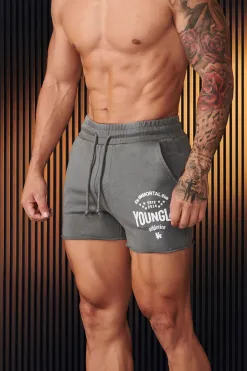 Shorts<Youngla 152-Immortal Shorts Black Wash|Beige Wash|Grey Wash|Red Wash