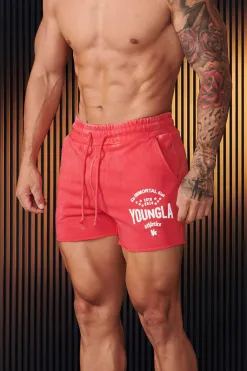 Shorts<Youngla 152-Immortal Shorts Black Wash|Beige Wash|Grey Wash|Red Wash