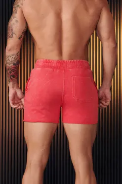 Shorts<Youngla 152-Immortal Shorts Black Wash|Beige Wash|Grey Wash|Red Wash