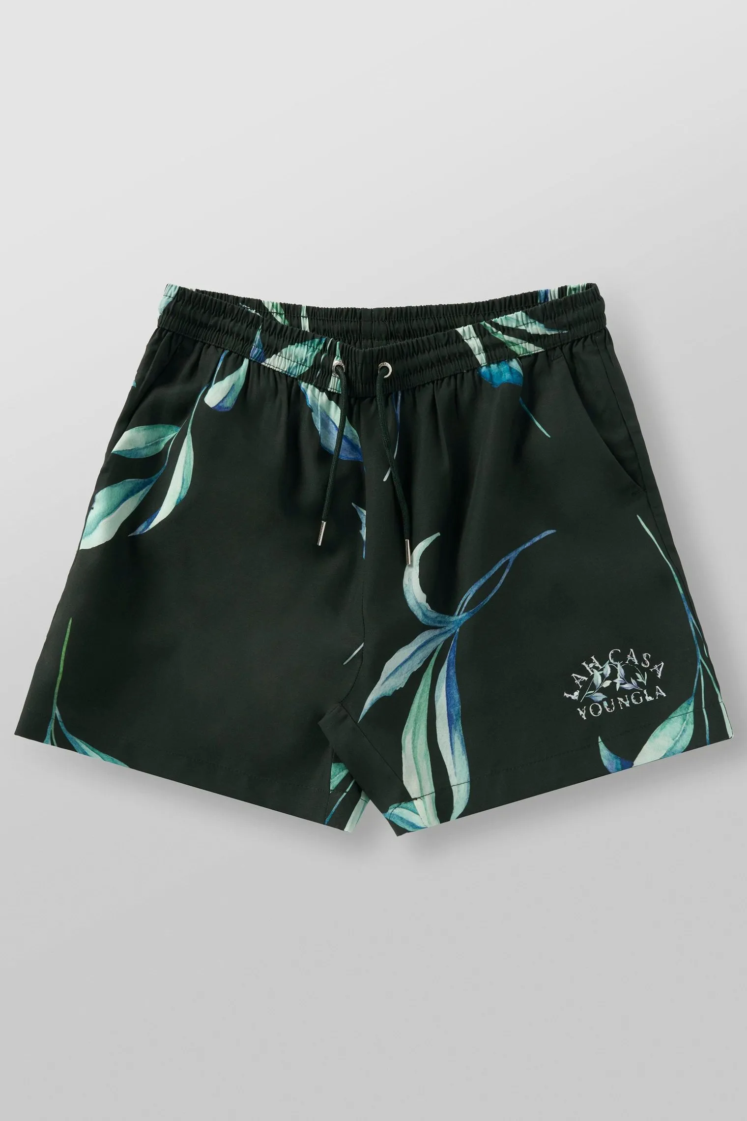 Shorts<Youngla 1038-Lah Casa Shorts Black|Jungle Green|Navy|White