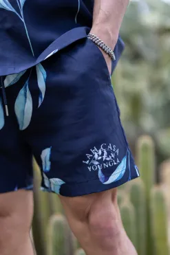 Shorts<Youngla 1038-Lah Casa Shorts Black|Jungle Green|Navy|White