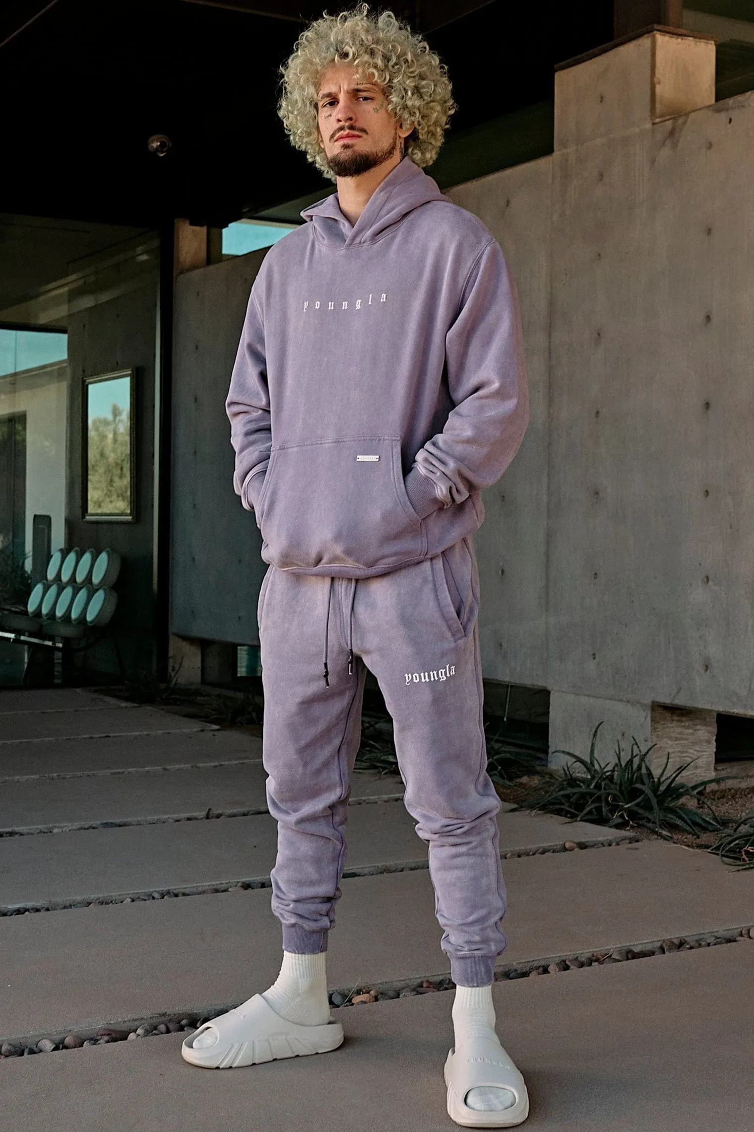 Joggers<Youngla 2022-Love Sets-Joggers Black Wash|Beige Wash|Grey Wash|Lavender Wash