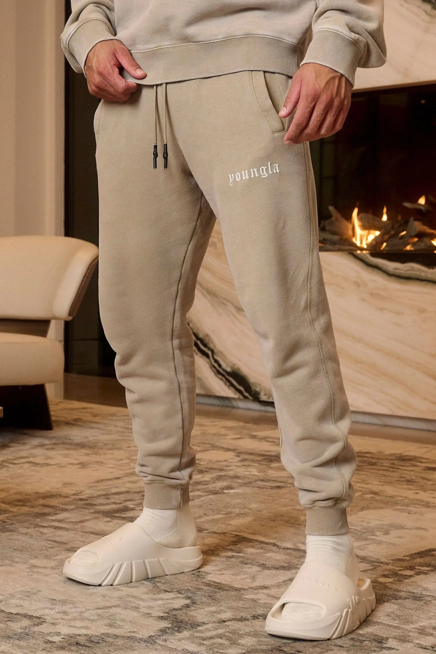 Joggers<Youngla 2022-Love Sets-Joggers Black Wash|Beige Wash|Grey Wash|Lavender Wash