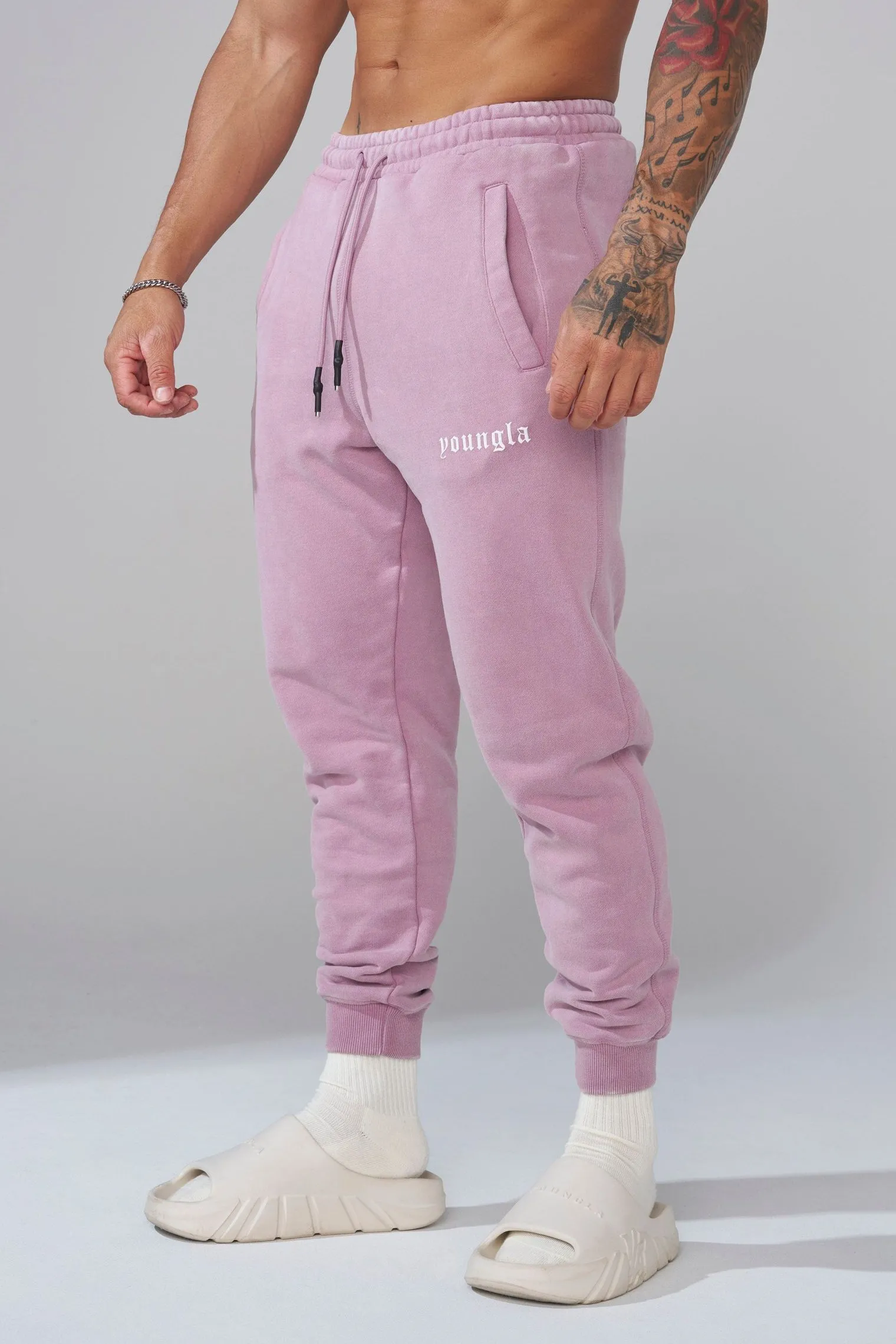 Joggers<Youngla 2022-Love Sets-Joggers Black Wash|Beige Wash|Grey Wash|Lavender Wash