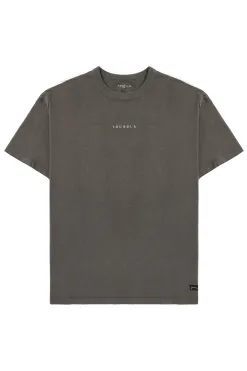 Shirts<Youngla 472-Mellow Logo Tees Black Wash|Cream Wash|Coal Wash|Dusty Pink Wash