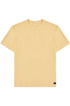 Shirts<Youngla 472-Mellow Logo Tees Black Wash|Cream Wash|Coal Wash|Dusty Pink Wash