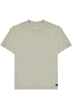 Shirts<Youngla 472-Mellow Logo Tees Black Wash|Cream Wash|Coal Wash|Dusty Pink Wash