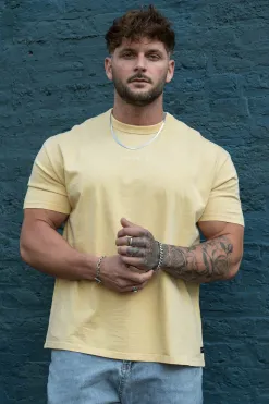 Shirts<Youngla 472-Mellow Logo Tees Black Wash|Cream Wash|Coal Wash|Dusty Pink Wash