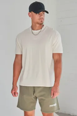 Shirts<Youngla 472-Mellow Logo Tees Black Wash|Cream Wash|Coal Wash|Dusty Pink Wash