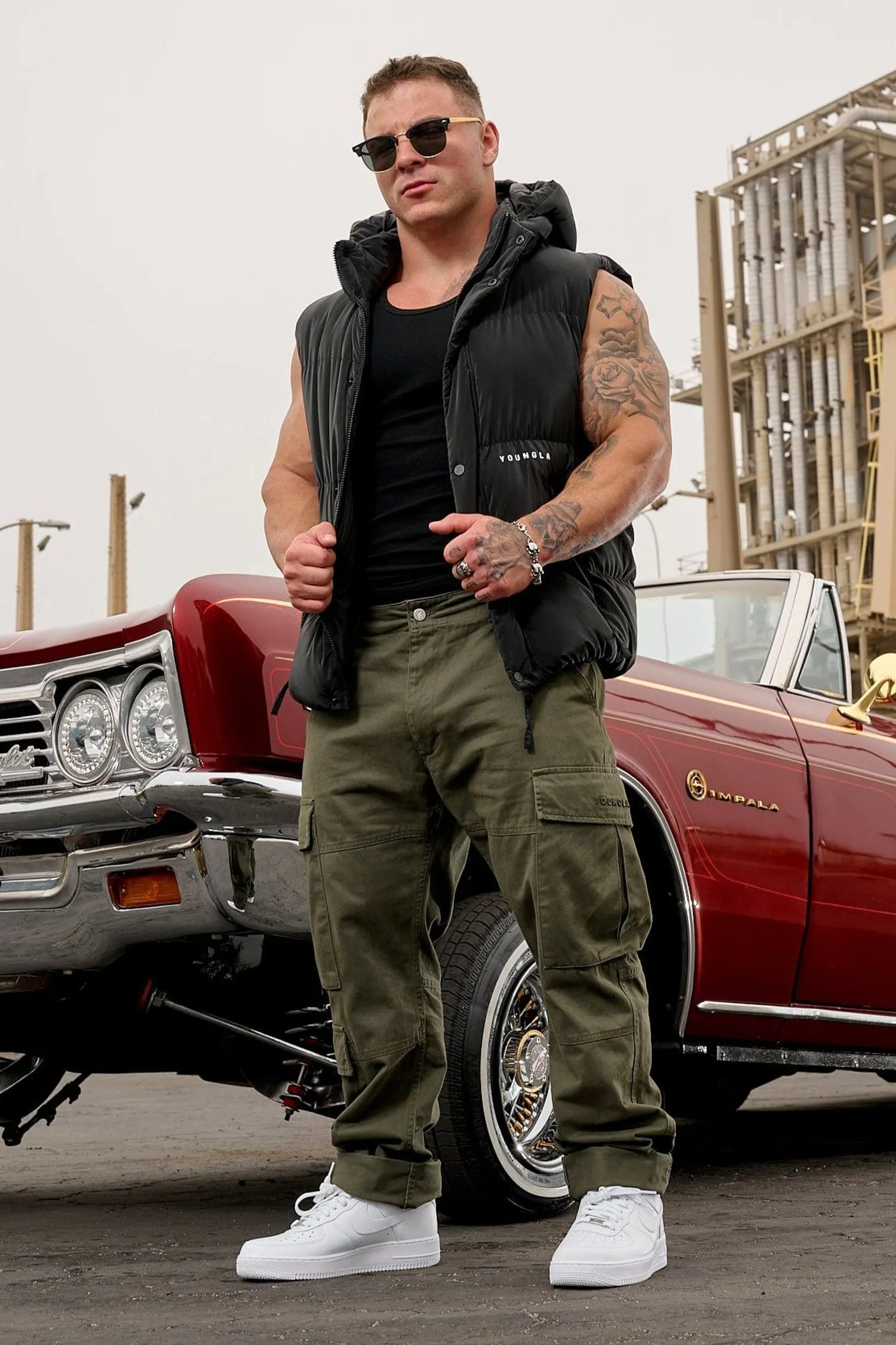 Pants & Jeans<Youngla 616-Suburban Twill Cargos Black|Brown|Camo Green|Olive
