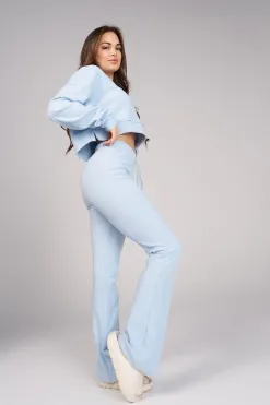 Joggers & Pants<Youngla W245 Ava Flare Pants Black|Blue|Cream|Mauve