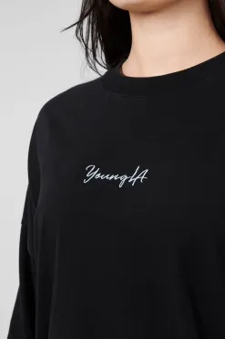 Tops<Youngla W416 Retro Long Sleeve Teal Wash|Black Wash|Light Grey Wash|Stone Grey Wash