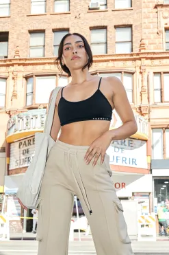 Bras<Youngla W316 Ribbed Sports Bra Coal|Light Taupe|Pink|Black