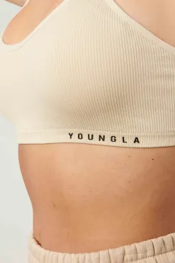 Bras<Youngla W316 Ribbed Sports Bra Coal|Light Taupe|Pink|Black