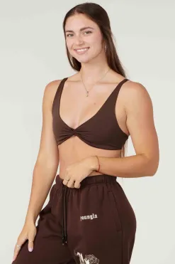 Bras<Youngla W326 Spiral Sports Bra Black|Brown|Desert Olive|Off-White