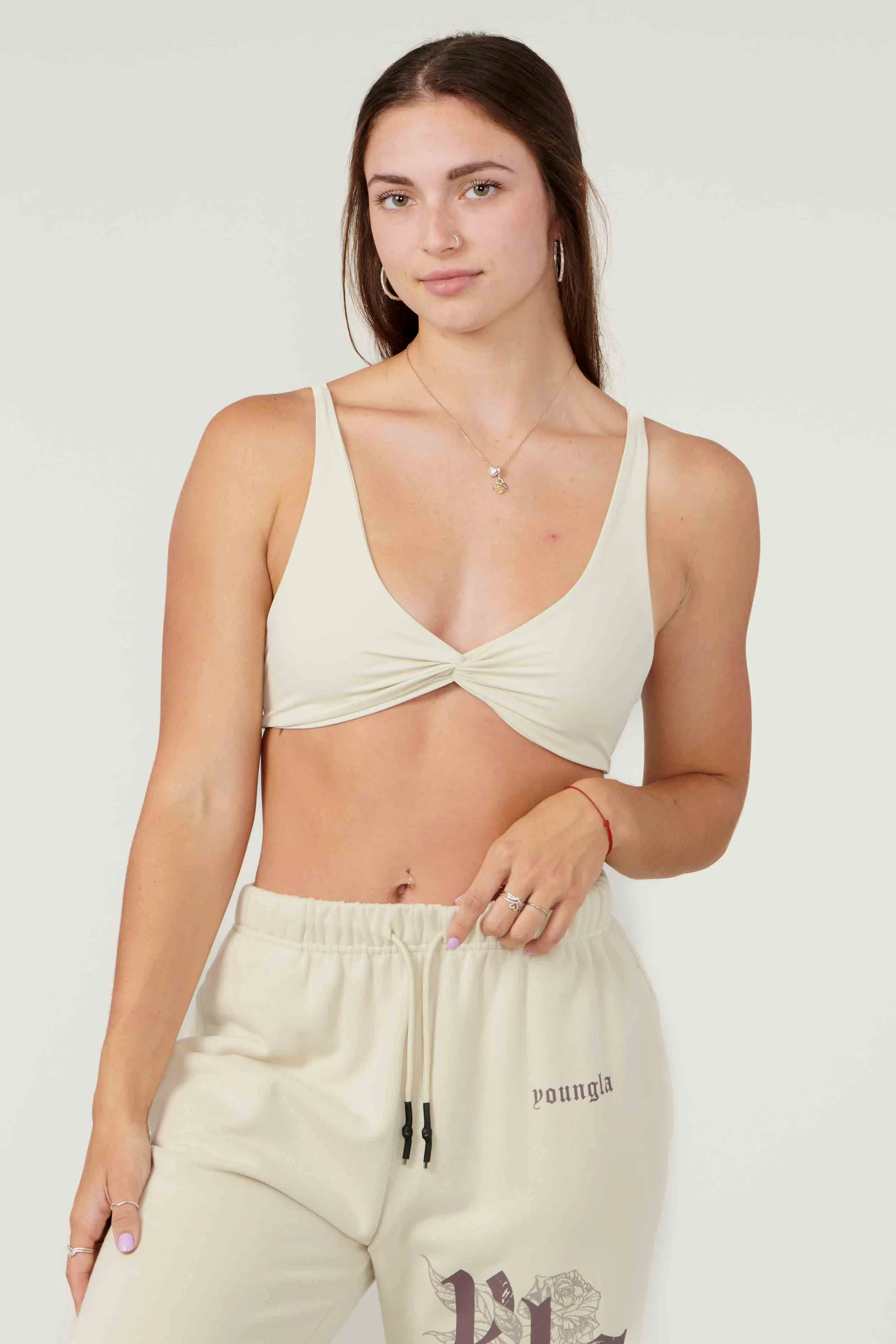 Bras<Youngla W326 Spiral Sports Bra Black|Brown|Desert Olive|Off-White