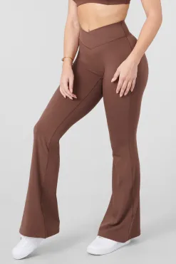 Leggings<Youngla W215 Vital Flare Pants Black|Burgundy|Midnight Blue|Milk Chocolate