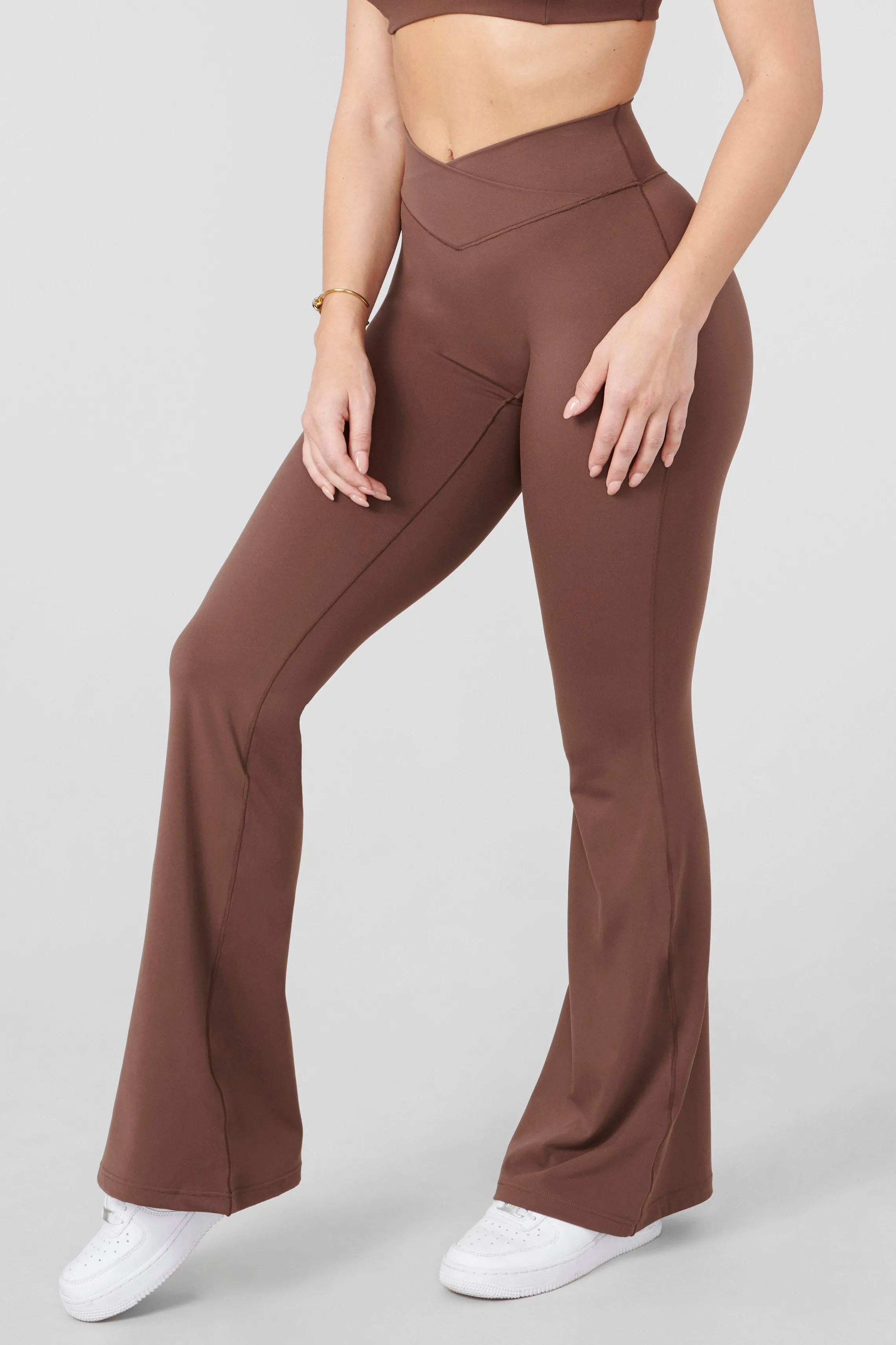 Leggings<Youngla W215 Vital Flare Pants Black|Burgundy|Midnight Blue|Milk Chocolate