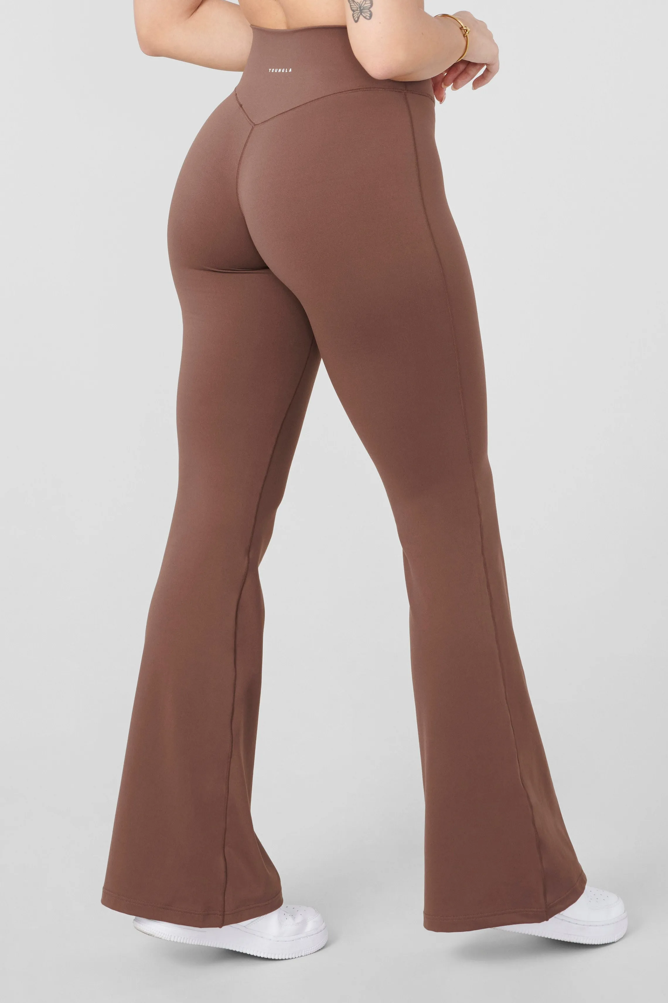 Leggings<Youngla W215 Vital Flare Pants Black|Burgundy|Midnight Blue|Milk Chocolate