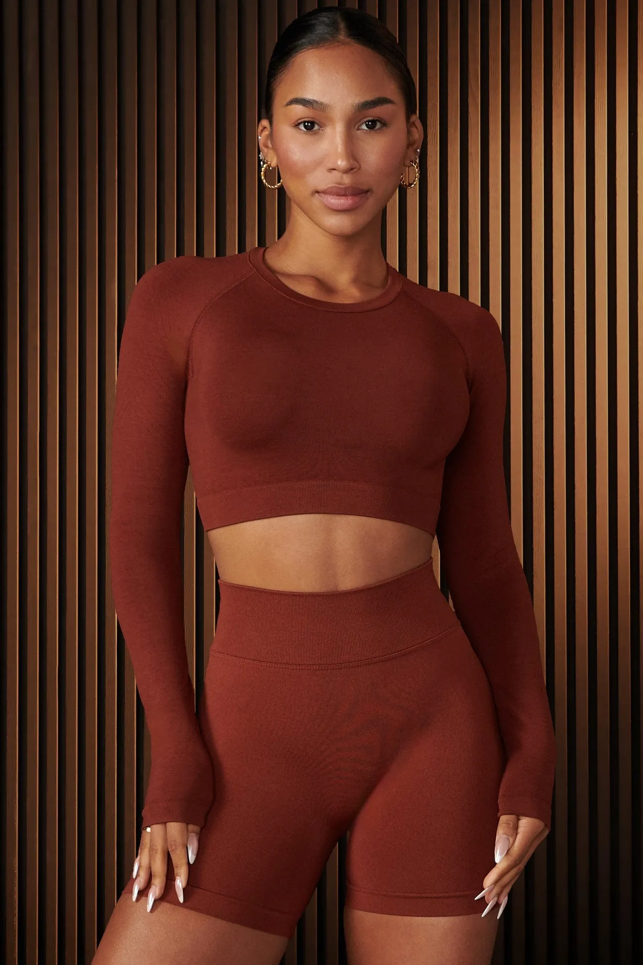Tops<Youngla W430-Curve Seamless Long Sleeve Spicy|Bossy|Flirty|Moody