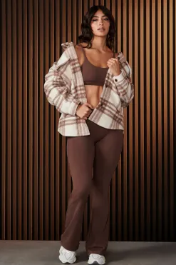 Outerwear<Youngla W515-Urban Shacket Taupe|Beige Plaid|Black|Black Plaid