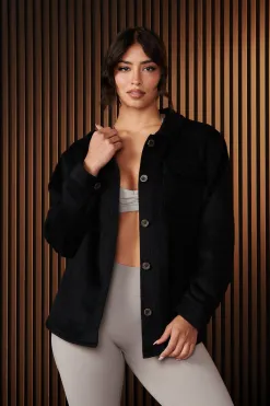 Outerwear<Youngla W515-Urban Shacket Taupe|Beige Plaid|Black|Black Plaid
